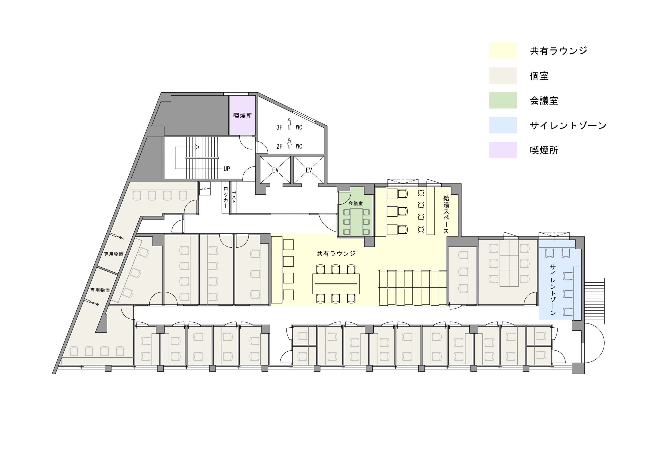 a-cross 元町のフロアマップ